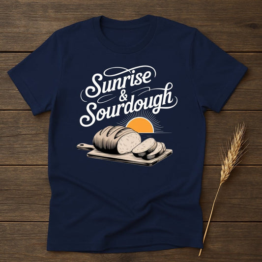 My Designs Physical Item S / Navy Sunrise Sourdough T-Shirts