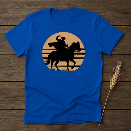 My Designs Silhouette Shirt Cowboy Silhouette Riding Horse Graphic T-Shirts