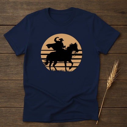 My Designs Silhouette Shirt Cowboy Silhouette Riding Horse Graphic T-Shirts