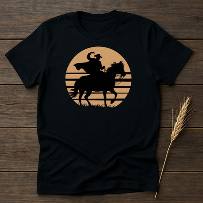 My Designs Silhouette Shirt Cowboy Silhouette Riding Horse Graphic T-Shirts