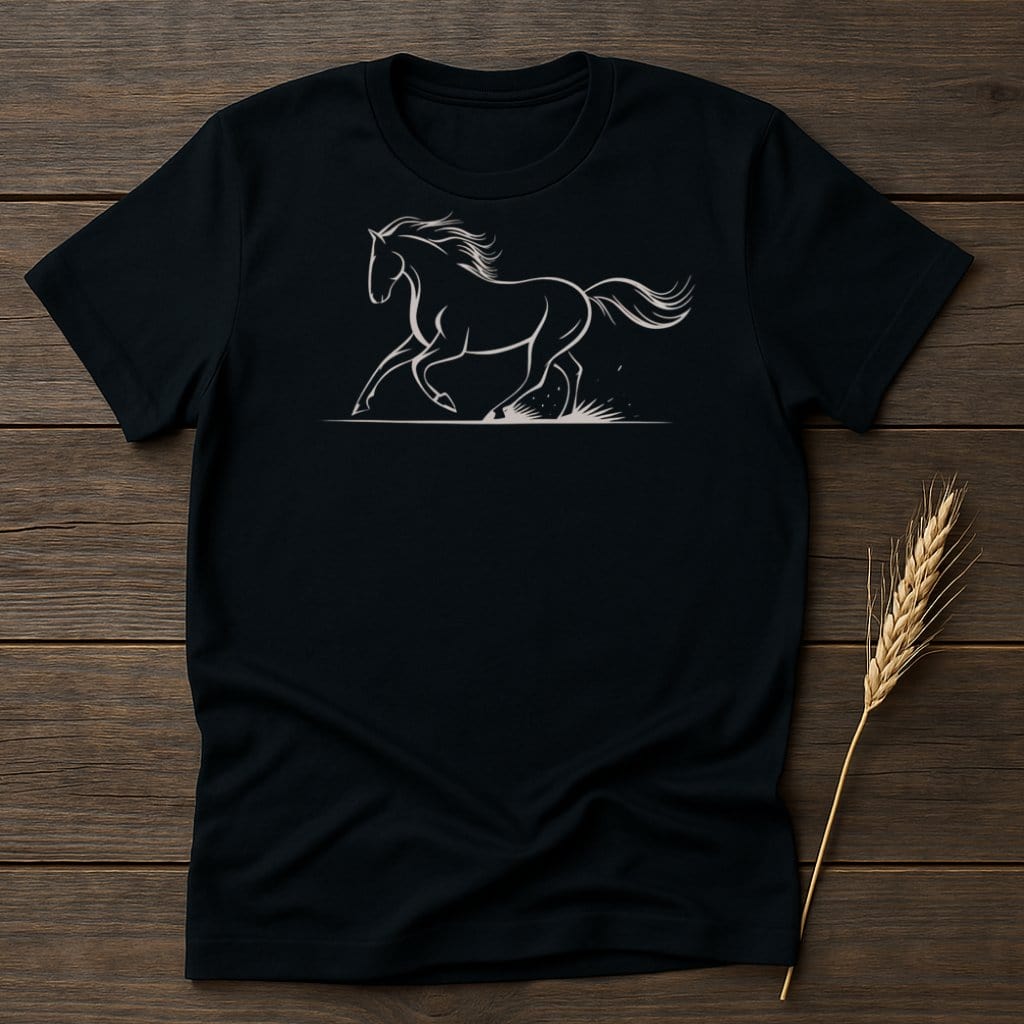 My Designs Silhouette Shirt S / Black Equine-Inspired T-Shirts