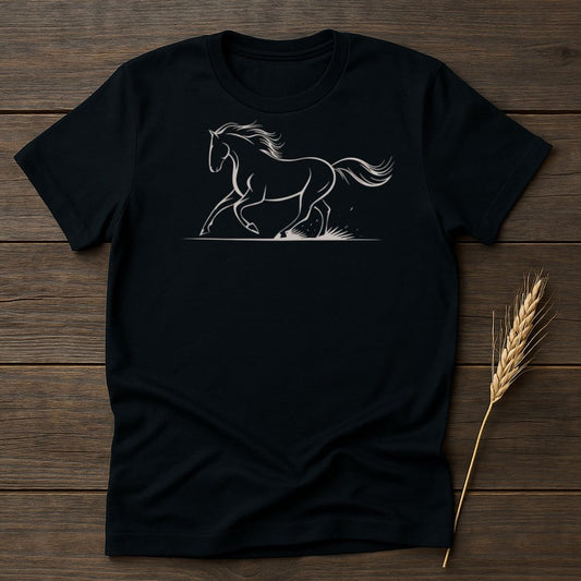 My Designs Silhouette Shirt S / Black Equine-Inspired T-Shirts