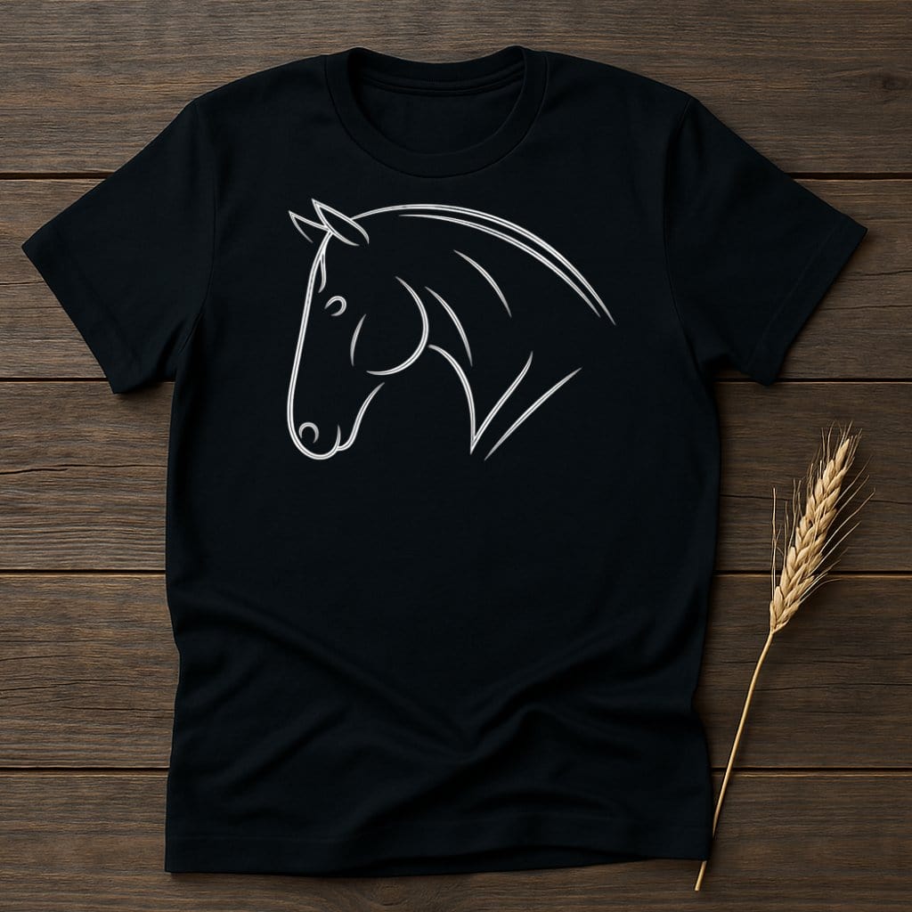 My Designs Silhouette Shirt S / Black Horse Graphic T-Shirts