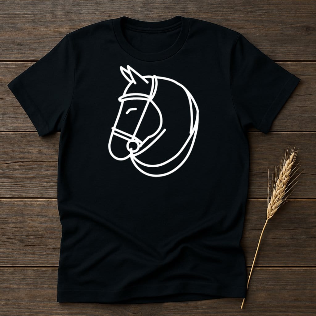 My Designs Silhouette Shirt S / Black Horse Head T-Shirts