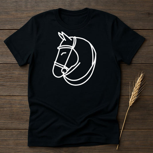 My Designs Silhouette Shirt S / Black Horse Head T-Shirts