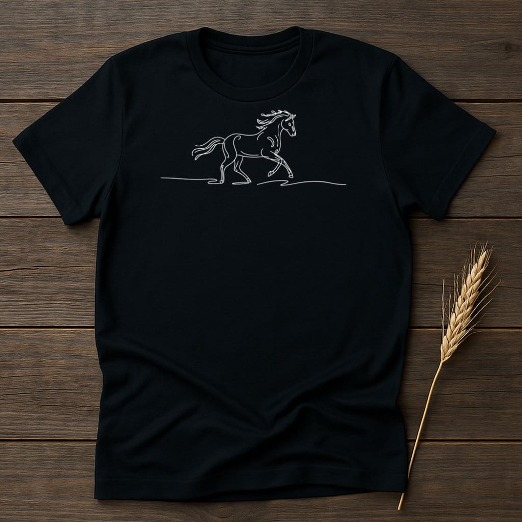 My Designs Silhouette Shirt S / Black Majestic Horse T-Shirts