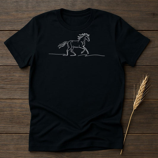 My Designs Silhouette Shirt S / Black Majestic Horse T-Shirts