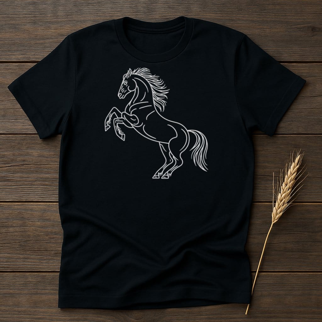 My Designs Silhouette Shirt S / Black Wild Horse T-Shirts