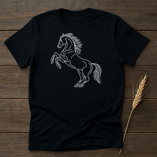 My Designs Silhouette Shirt S / Black Wild Horse T-Shirts