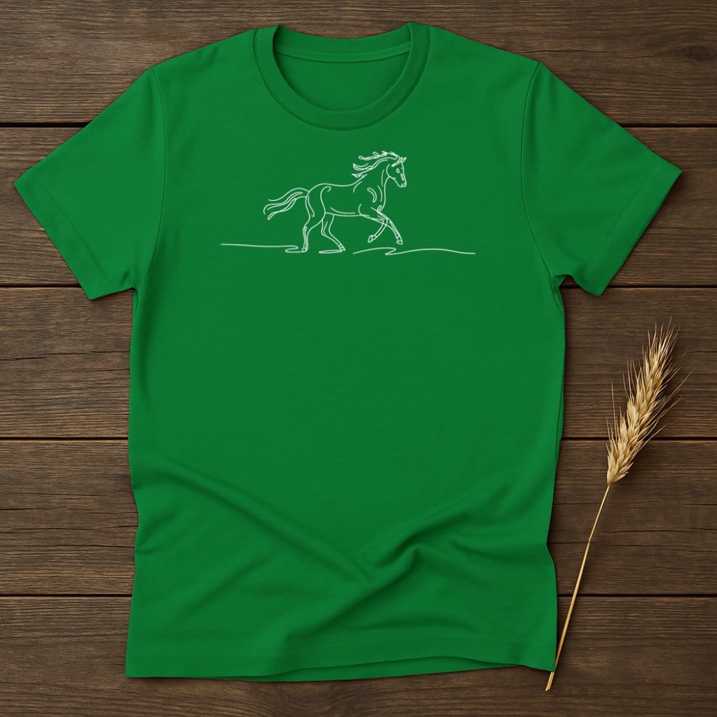 My Designs Silhouette Shirt S / Irish Green Majestic Horse T-Shirts