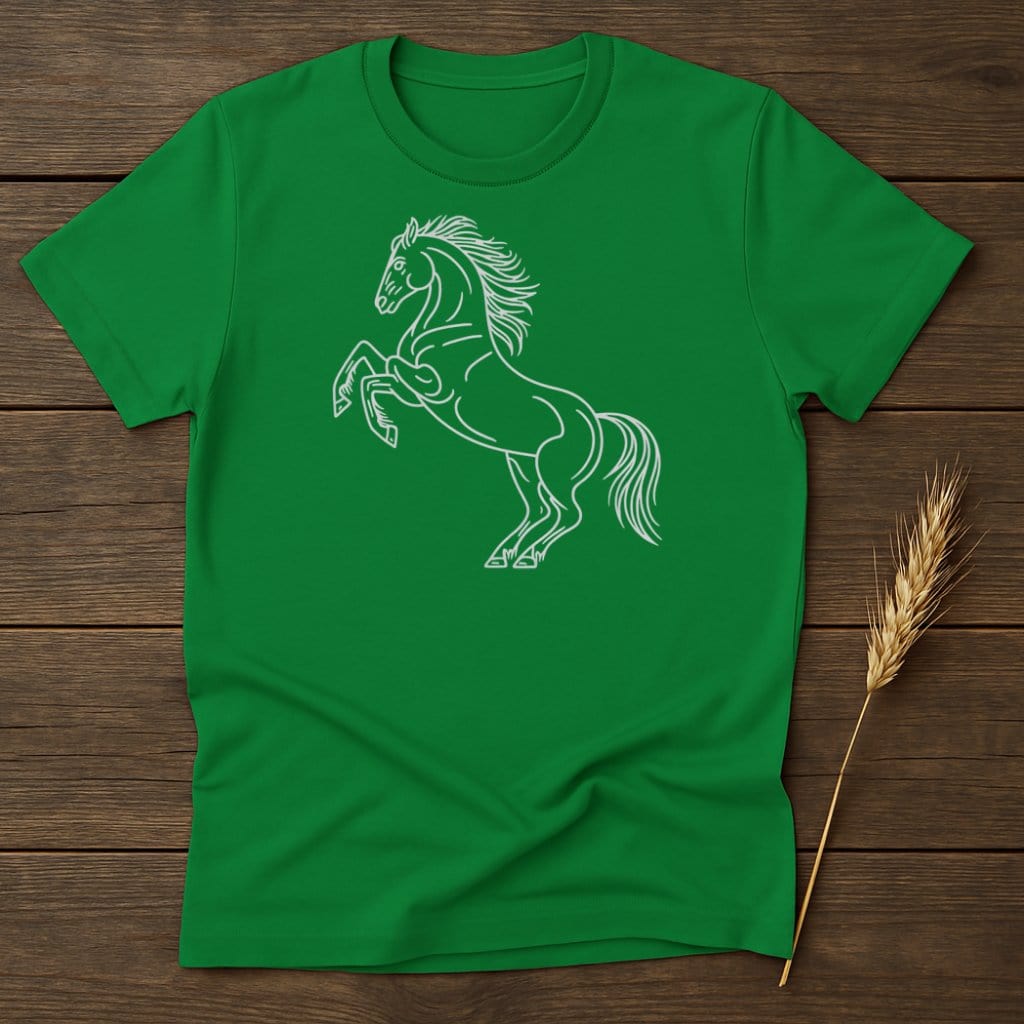 My Designs Silhouette Shirt S / Irish Green Wild Horse T-Shirts