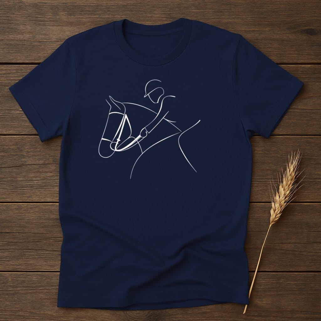 My Designs Silhouette Shirt S / Navy Equestrian Horse T-Shirts