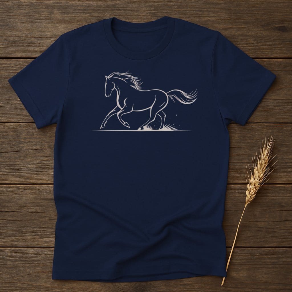 My Designs Silhouette Shirt S / Navy Equine-Inspired T-Shirts