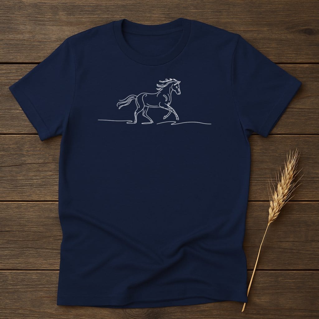 My Designs Silhouette Shirt S / Navy Majestic Horse T-Shirts