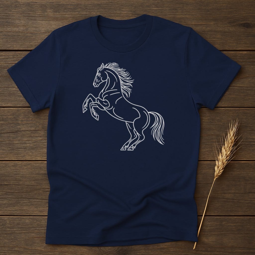 My Designs Silhouette Shirt S / Navy Wild Horse T-Shirts