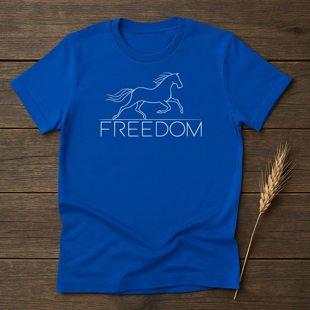 My Designs Silhouette Shirt S / Royal Freedom Horse T-Shirts