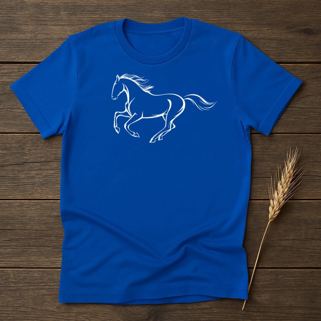 My Designs Silhouette Shirt S / Royal Galloping Horse T-Shirts