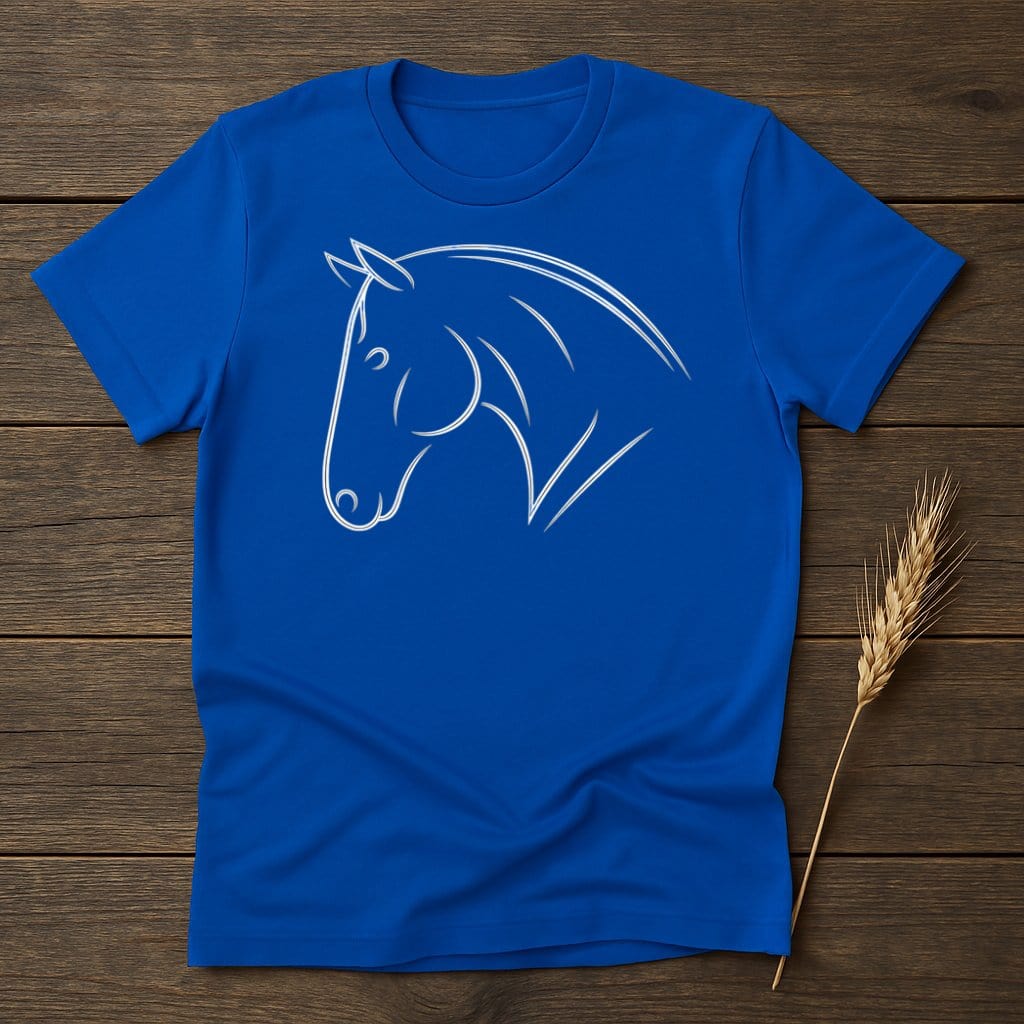 My Designs Silhouette Shirt S / Royal Horse Graphic T-Shirts