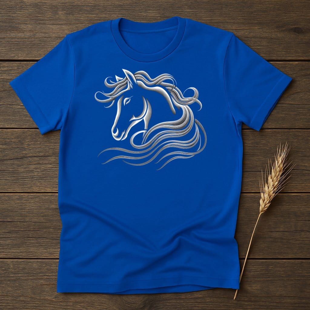 My Designs Silhouette Shirt S / Royal Horse Head and Flowing Mane T-Shirts