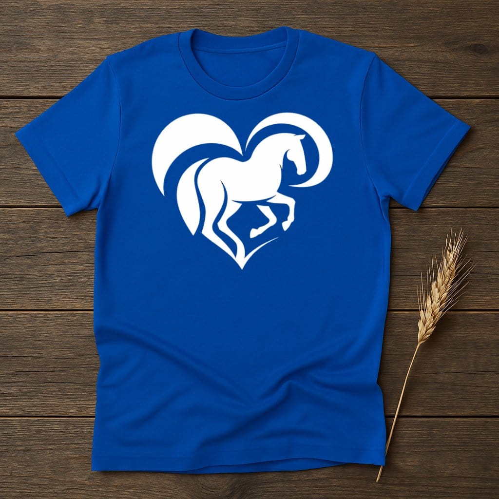 My Designs Silhouette Shirt S / Royal Horse Heart T-Shirts