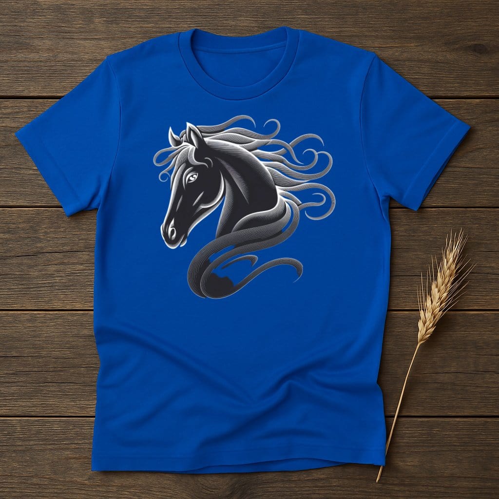 My Designs Silhouette Shirt S / Royal Stylish Horse T-Shirts