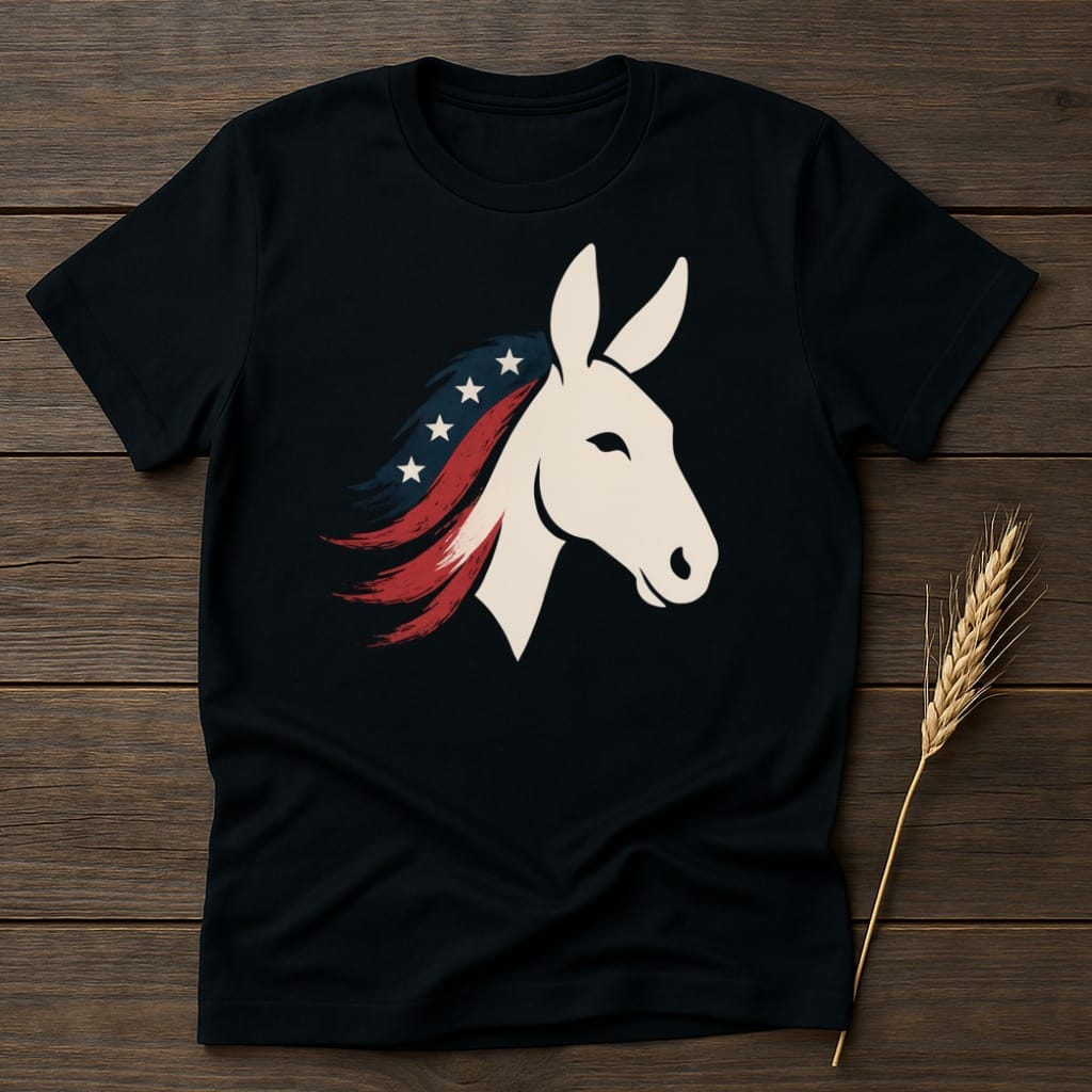 MyDesigns core_ad S / Black Democratic Donkey Spirit T-Shirt