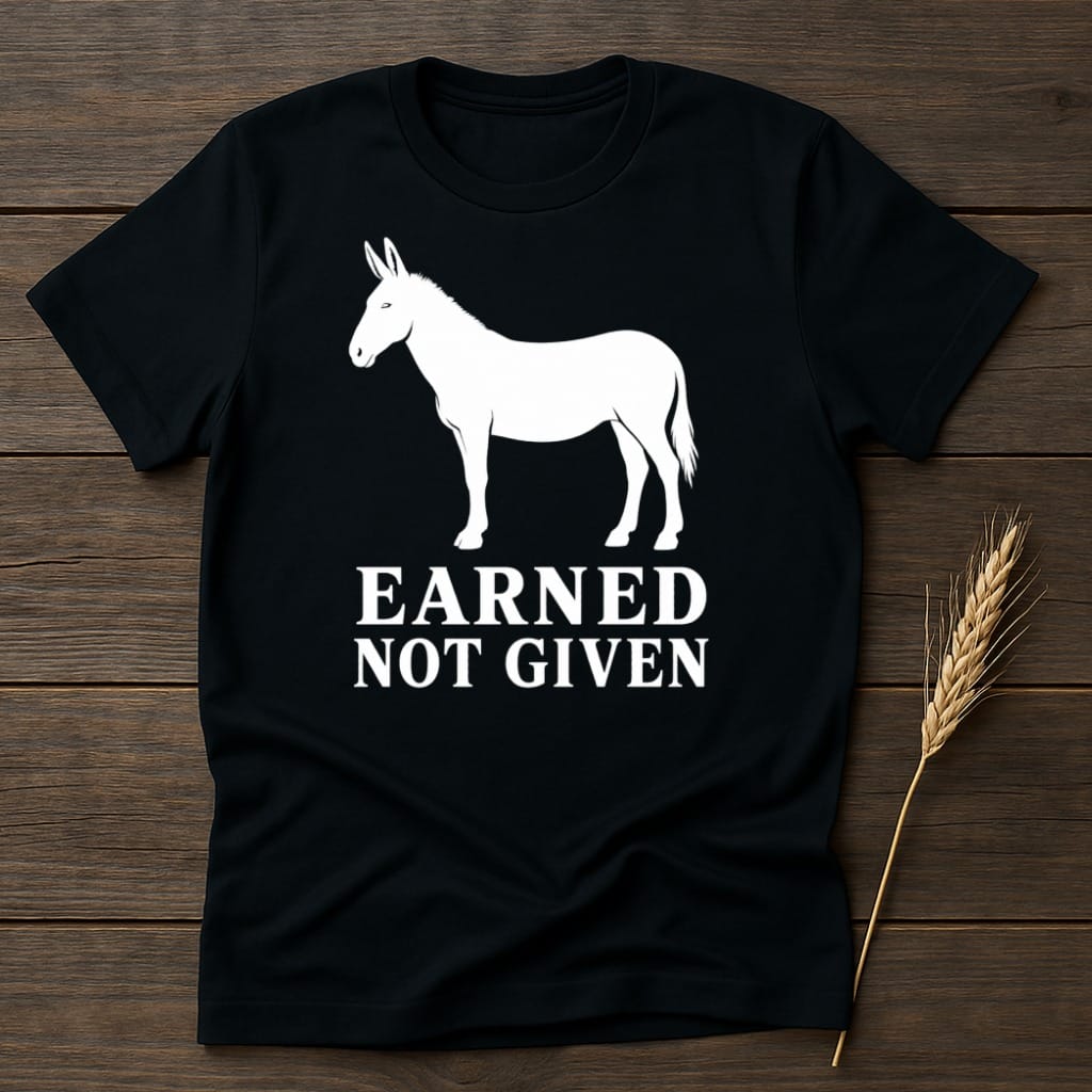 MyDesigns core_ad S / Black Earned Ethos Donkey T-Shirt
