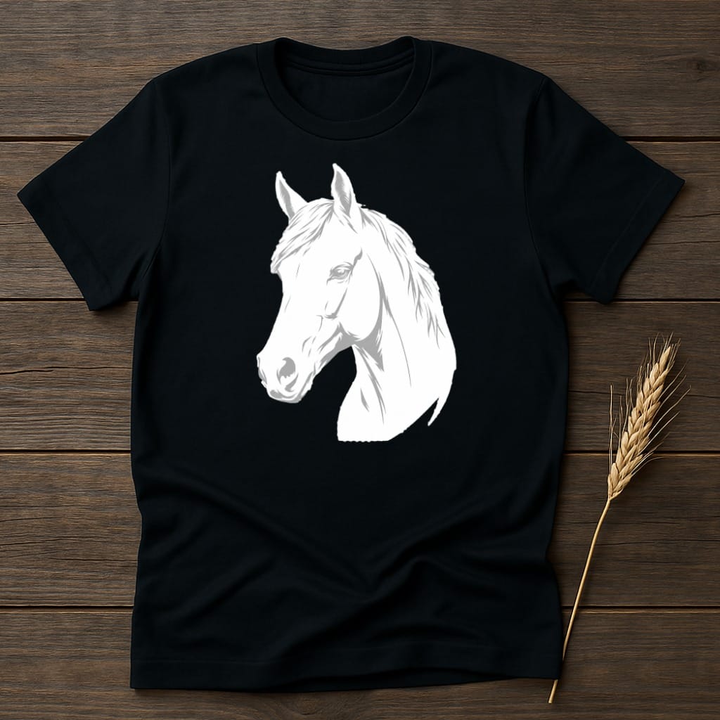MyDesigns core_ad S / Black Graceful Horse Profile T-Shirt