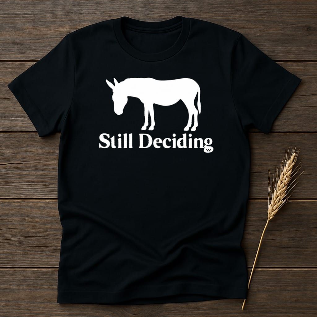 MyDesigns core_ad S / Black Still Deciding Donkey T-Shirt