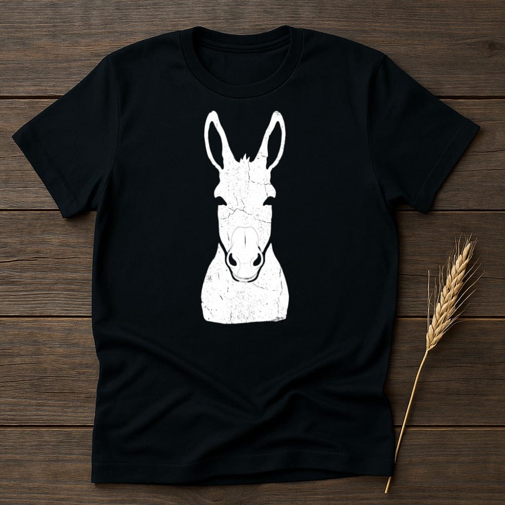 MyDesigns core_ad S / Black Stubborn Spirit Distressed Donkey T-Shirt