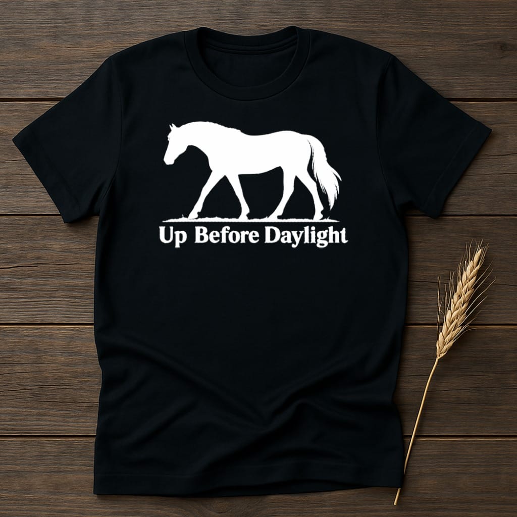 MyDesigns core_ad S / Black Up Before Daylight Horse T-Shirt