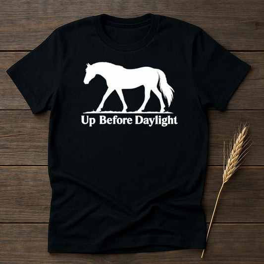 MyDesigns core_ad S / Black Up Before Daylight Horse T-Shirt
