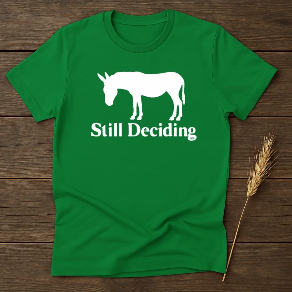 MyDesigns core_ad S / Irish Green Still Deciding Donkey T-Shirt