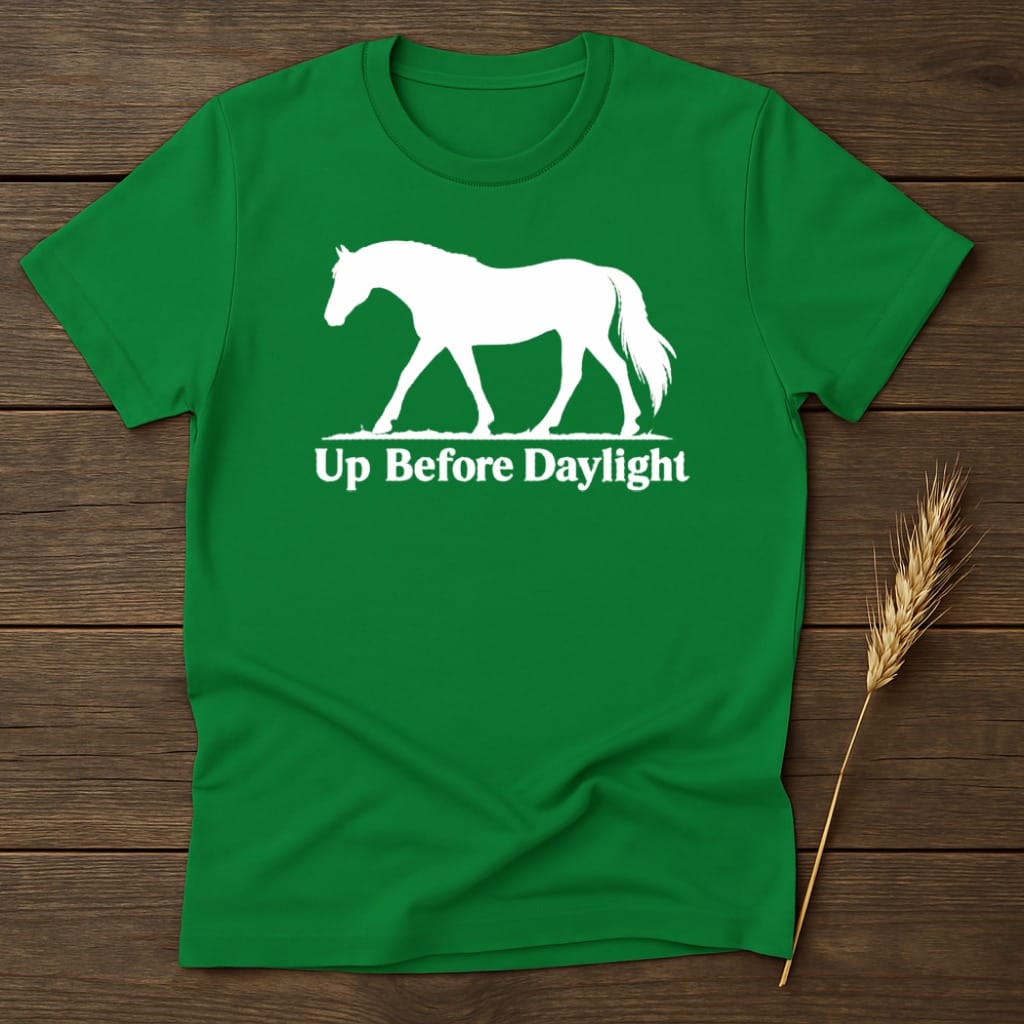 MyDesigns core_ad S / Irish Green Up Before Daylight Horse T-Shirt
