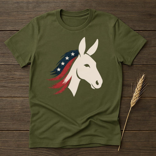 MyDesigns core_ad S / Military Green Democratic Donkey Spirit T-Shirt