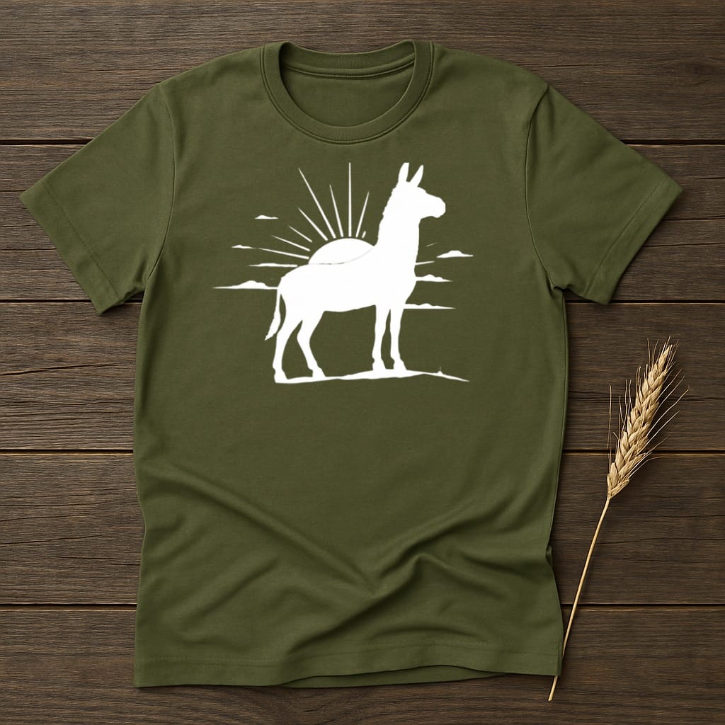 MyDesigns core_ad S / Military Green Donkey at Dawn T-Shirt