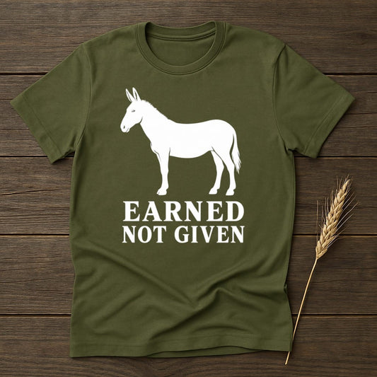 MyDesigns core_ad S / Military Green Earned Ethos Donkey T-Shirt