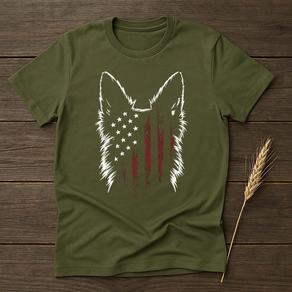 MyDesigns core_ad S / Military Green Farm Dog Glory T-Shirt