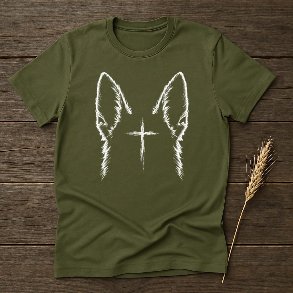 MyDesigns core_ad S / Military Green Heeler Faith T-Shirt