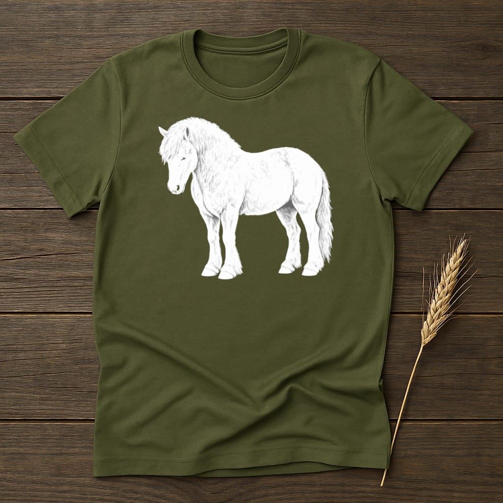 MyDesigns core_ad S / Military Green Large Steed T-Shirt