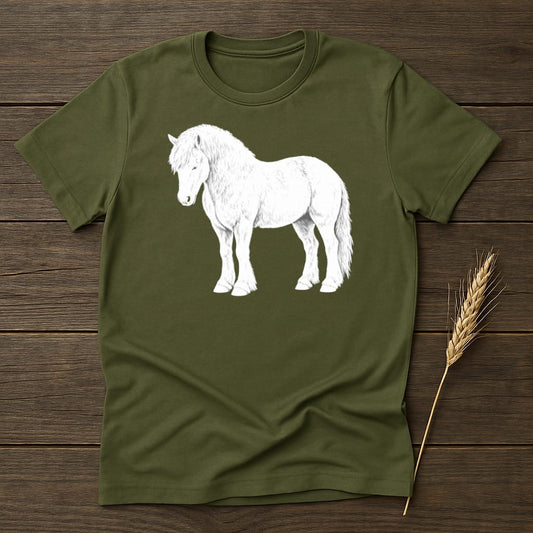 MyDesigns core_ad S / Military Green Large Steed T-Shirt