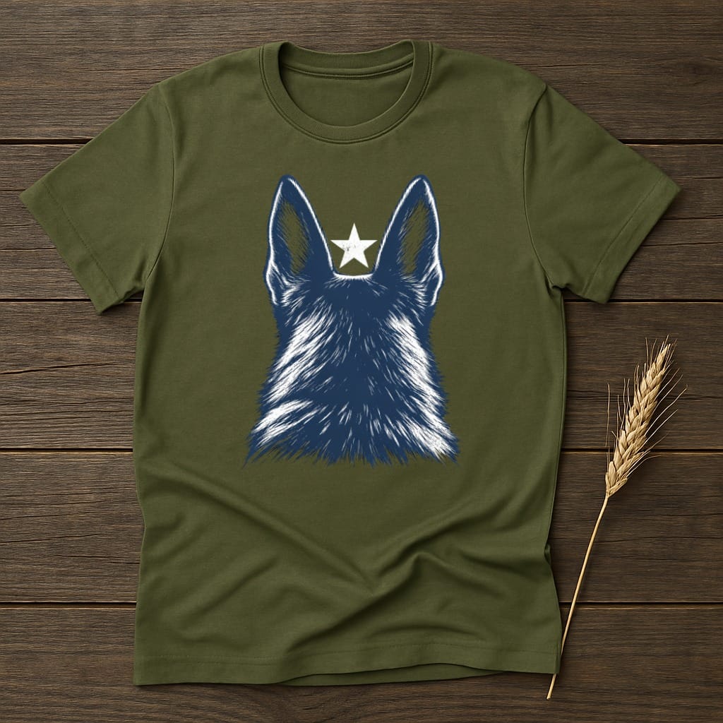 MyDesigns core_ad S / Military Green Noble Herding Dog T-Shirt