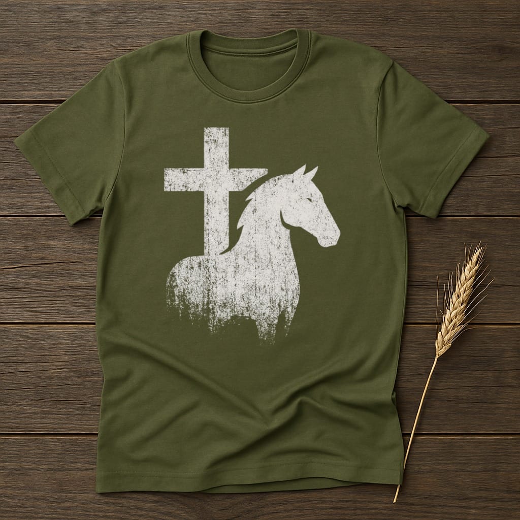 MyDesigns core_ad S / Military Green Sacred Steed T-Shirt