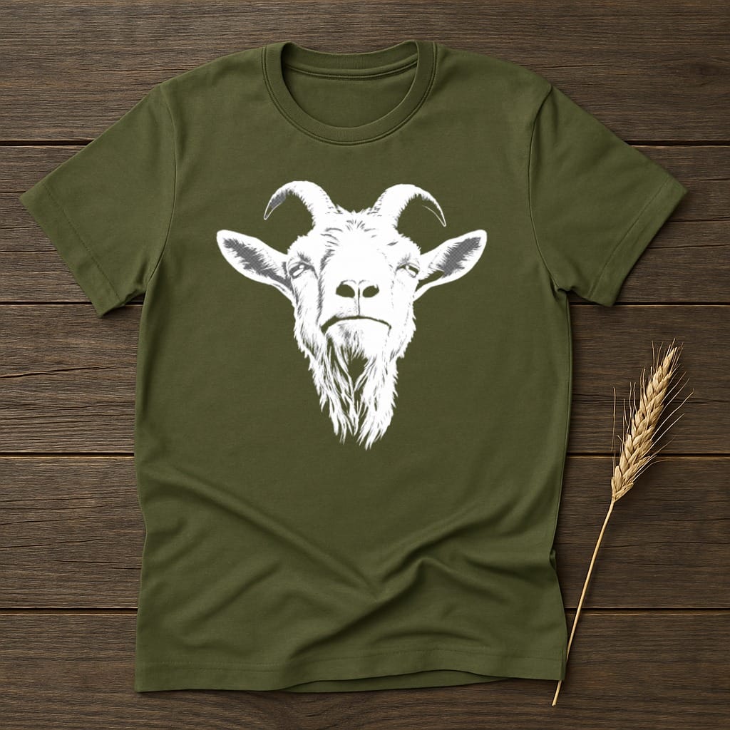 MyDesigns core_ad S / Military Green The Goat Emblem T-Shirt