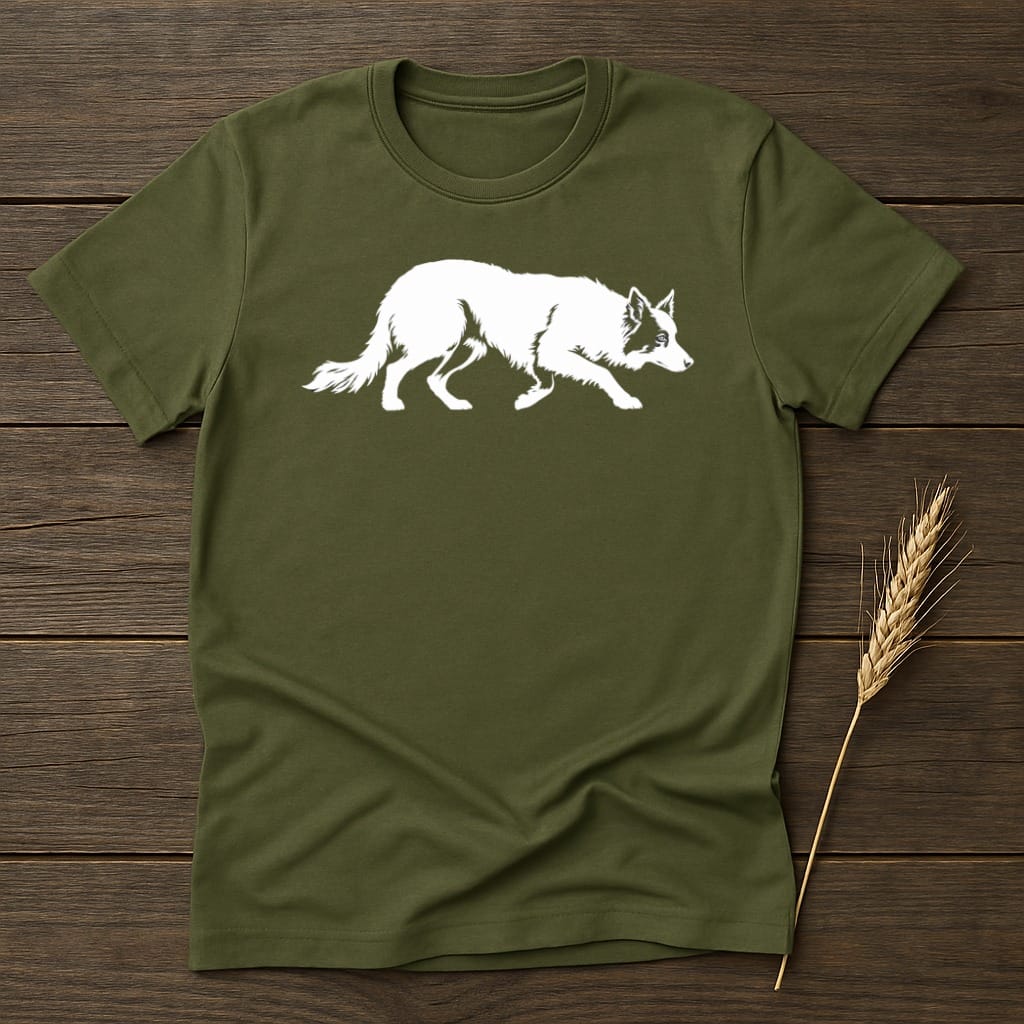 MyDesigns core_ad S / Military Green Working Dog Silhouette T-Shirt