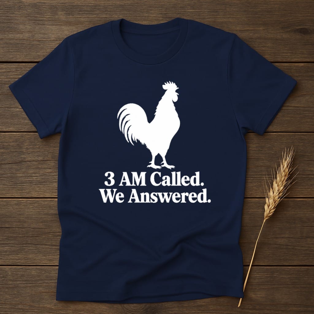 MyDesigns core_ad S / Navy 3 AM Called Rooster T-Shirt