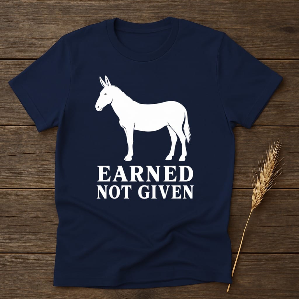 MyDesigns core_ad S / Navy Earned Ethos Donkey T-Shirt