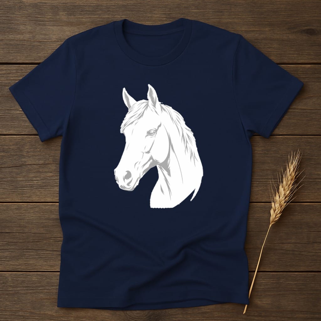 MyDesigns core_ad S / Navy Graceful Horse Profile T-Shirt
