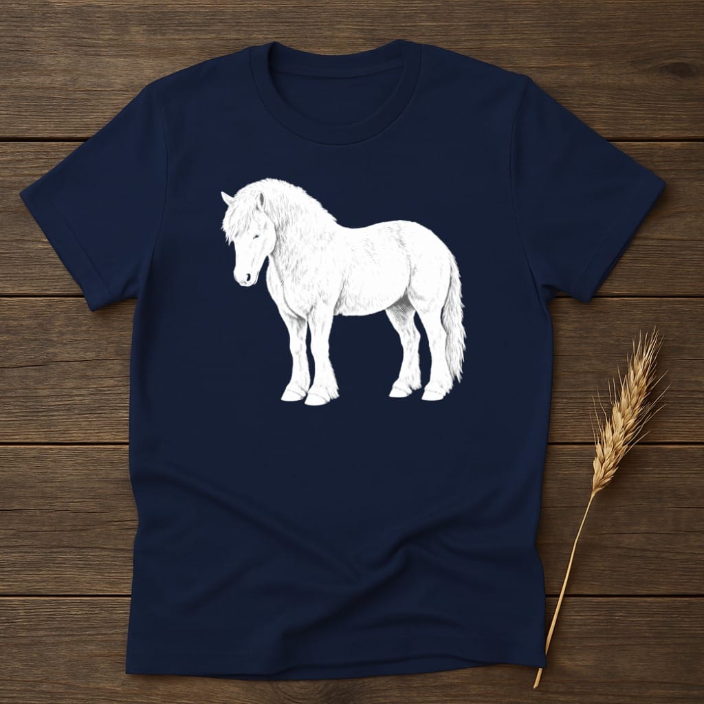 MyDesigns core_ad S / Navy Large Steed T-Shirt