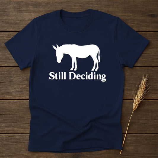 MyDesigns core_ad S / Navy Still Deciding Donkey T-Shirt